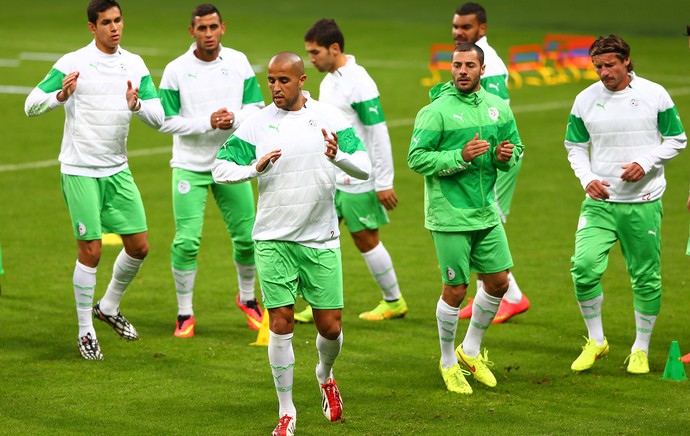 Treino Argélia Copa do Mundo (Foto: AFP)