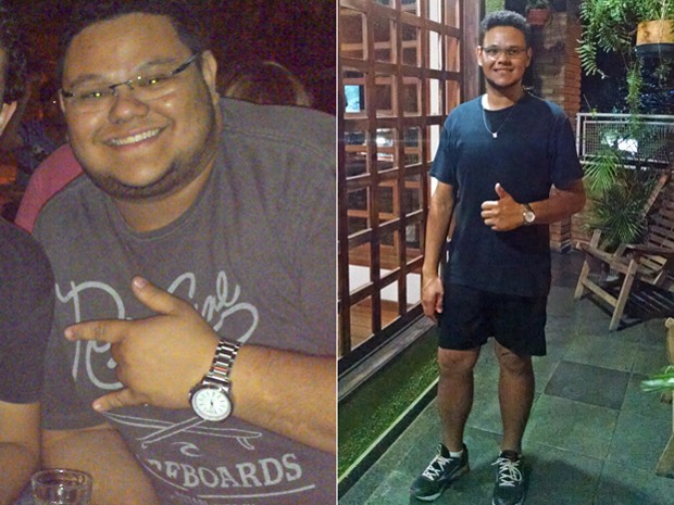 O estudante segue focado no novo estilo de vida e diz que ainda quer perder mais 5 kg (Foto: Arquivo pessoal/Thiago Lisboa Pereira)