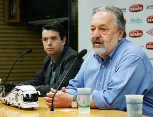 Fernando Montanha e Luis Alvaro (Foto: Ricardo Saibun / Divulgação Santos FC)