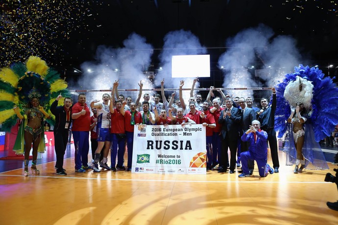 Rússia conquista a vaga olímpica no Pré-Olímpico da Europa vôlei (Foto: Divulgação CEV)