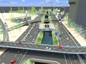 Elevados na Avenida Agamenon Magalhães (Foto: Divulgação/ Secretaria das Cidades)