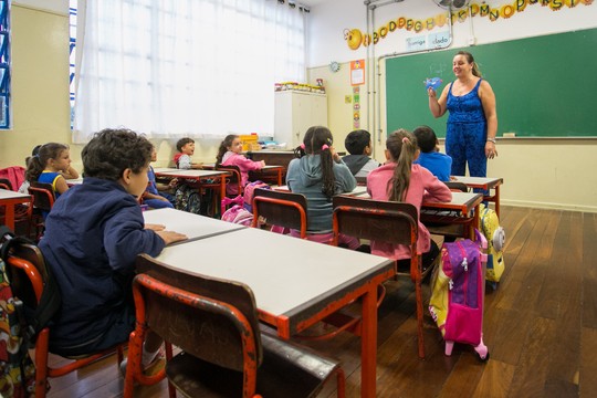 Sala de aula (Foto: Diogo Moreira/A2 Fotografia /Secretaria de Educação de São Paulo)