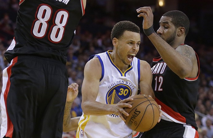 Stephen Curry Warriors x Blazers NBA - AP (Foto: AP)