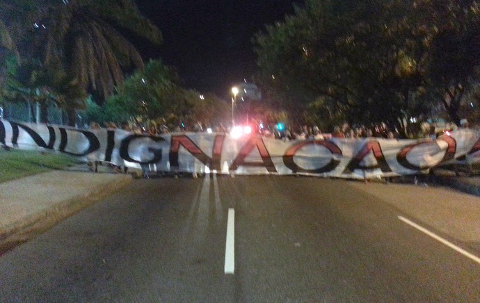 protesto Flamengo (Foto: Pedro Venancio)