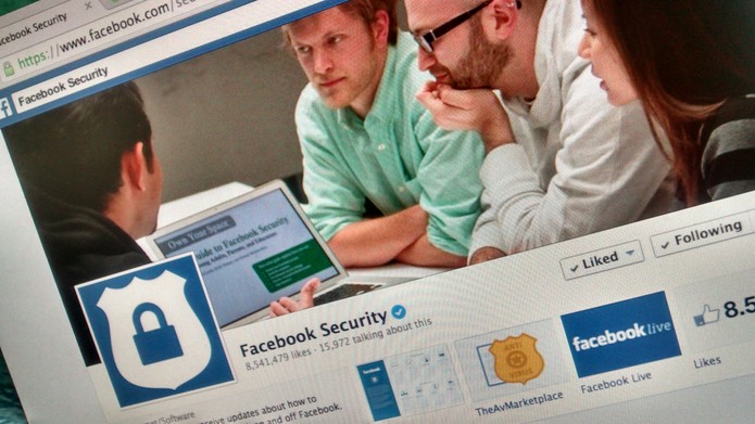 Página de segurança do Facebook; saiba se proteger de golpes na rede social (Foto: TechTudo/Melissa Cruz)