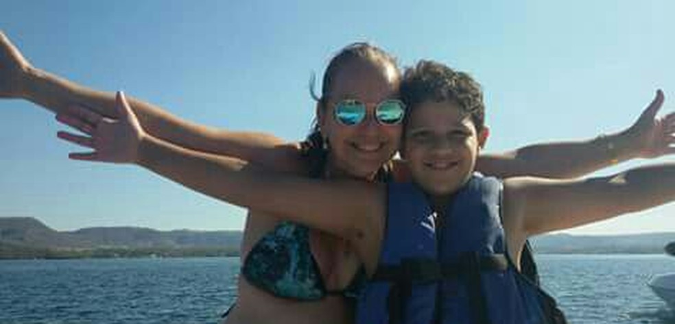 Ribeirão Preto, Patrícia e o filho durante viagem de férias (Foto: Patrícia Schimidt / Arquivo Pessoal)