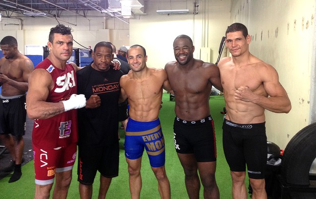 Cezar Mutante, Vitor Belfort, Eddie Alvarez e Rashad Evans MMA (Foto: Arquivo Pessoal)