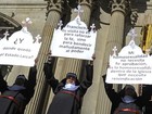 Feministas protestam contra visita do Papa Francisco à Bolívia