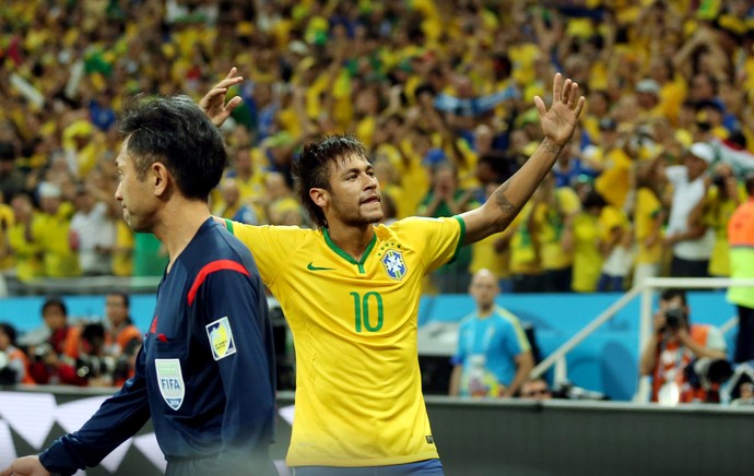 Neymar Brasil x Croácia Copa do Mundo (Foto: Marcos Ribolli) Neymar Brasil x Croácia Copa do Mundo (Foto: Marcos Ribolli)