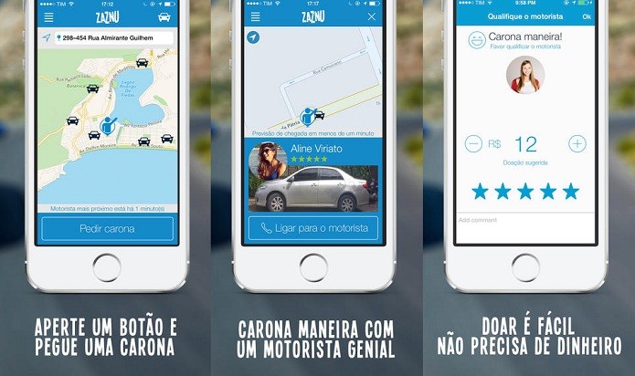 Zaznu ajuda você a conseguir carona (Foto: Divulgação/AppStore)