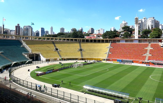 estádio Pacaembu final Paulista (Foto: Bruno Giufrida)