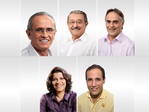 Candidatos à prefeitura de João Pessoa (Foto: Montagem/G1)