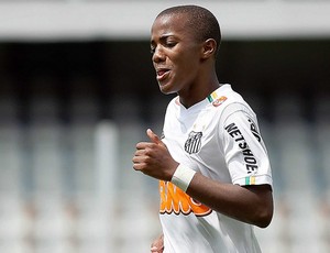 Victor Andrade, na base do Santos (Foto: Pedro Ernesto Guerra Azevedo/Divulgação Santos FC)
