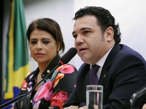 O deputado Pastor Marco Feliciano (PSC-SP), na sessão em que foi eleito presidente da Comissão de Direitos Humanos, na quinta (7) (Foto: Alexandra Martins/Câmara dos Deputados)