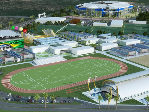 Projeto do complexo esportivo que será construído em Natal (Foto: Divulgação/CAR)
