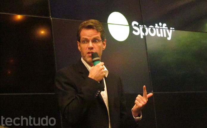 Diretor do Spotify para a América Latina fala no lançamento nacional do servio (Foto: TechTudo/Paulo Alves) Diretor do Spotify para a América Latina fala no lançamento nacional do servio (Foto: TechTudo/Paulo Alves)