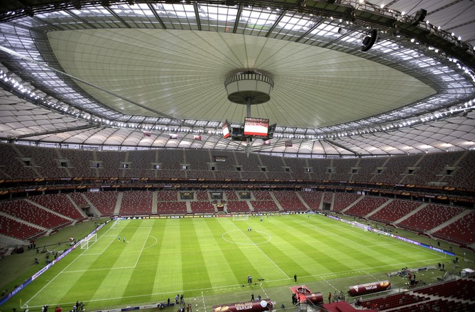 Estádio Nacional de Varsóvia - Dnipro x Sevilla (Foto: AP)