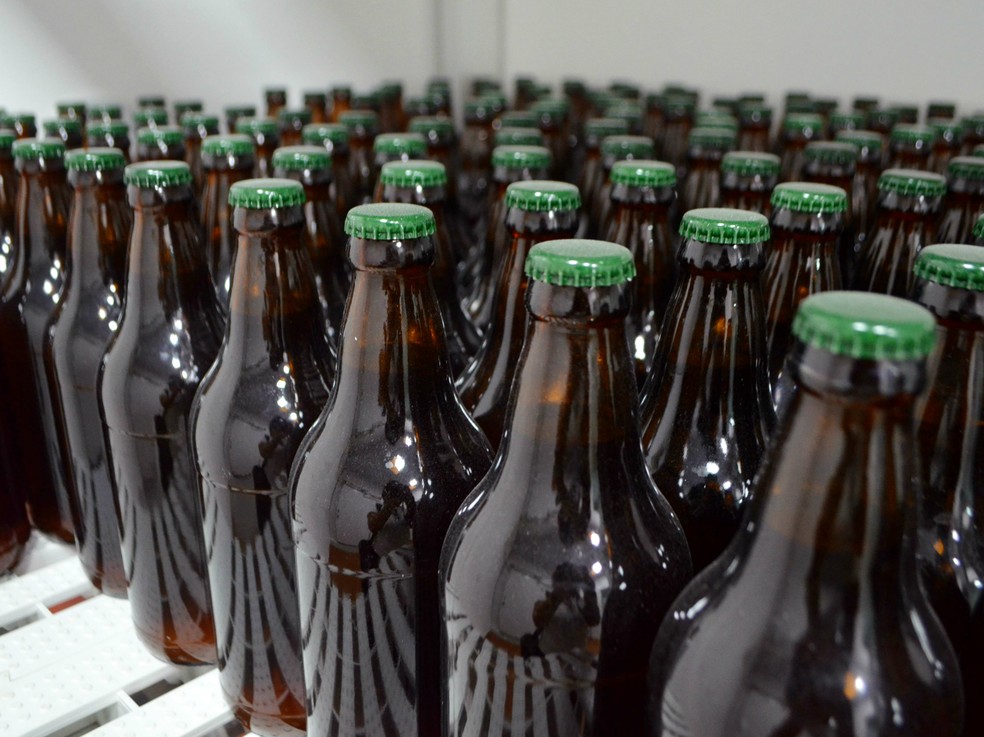 Garrafas de cerveja (Foto: Fabiana Figueiredo/G1)