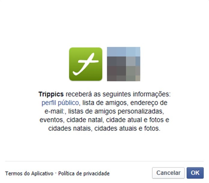 Opção do app acessar informações pessoais do usuário no Facebook (Foto: Reprodução/Carolina Ribeiro) (Foto: Opção do app acessar informações pessoais do usuário no Facebook (Foto: Reprodução/Carolina Ribeiro)) Opção do app acessar informações pessoais do usuário no Facebook (Foto: Reprodução/Carolina Ribeiro) (Foto: Opção do app acessar informações pessoais do usuário no Facebook (Foto: Reprodução/Carolina Ribeiro))