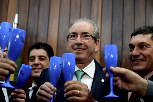 O presidente da Câmara dos Deputados, Eduardo Cunha, durante lançamento da Frente Parlamentar de Defesa e Valorização da Produção Nacional de Uvas, Vinhos, Espumantes e Derivados (Foto: Agência Brasil/Antonio Cruz)