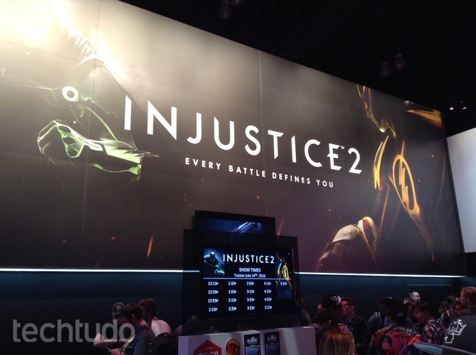 Injustice 2 deve revolucionar o gênero de luta (Foto: Felipe Vinha/TechTudo) Injustice 2 deve revolucionar o gênero de luta (Foto: Felipe Vinha/TechTudo)