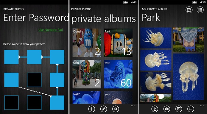 Private Photo é um aplicativo que protege as fotografias do seu Windows Phone com senha (Foto: Divulgação/Windows Phone Store)