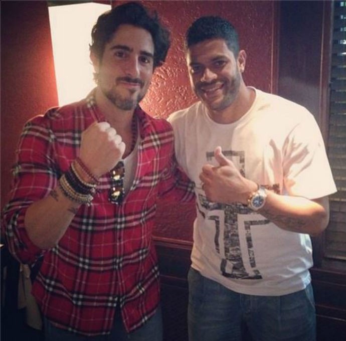 Hulk e Marcon Mion após almoço em churrascaria (Foto: Reprodução/Instagram)