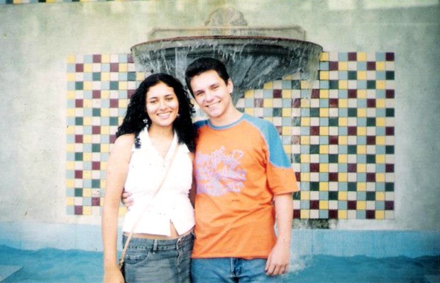 O rio-clarense Ivan com a namorada Vanessa Nascimento no começo do namoro (Foto: Arquivo Pessoal)