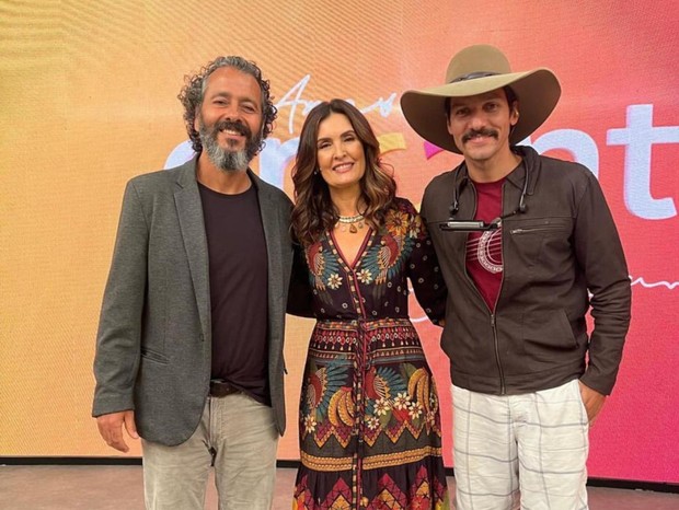 Marcos Palmeira, Fátima Bernardes e Guito (Foto: Reprodução/Instagram)