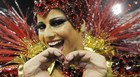 Viviane Araújo lamenta vice da Salgueiro (Alexandre Durão/G1)