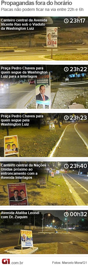 Propagandas (Foto: Arte/G1)