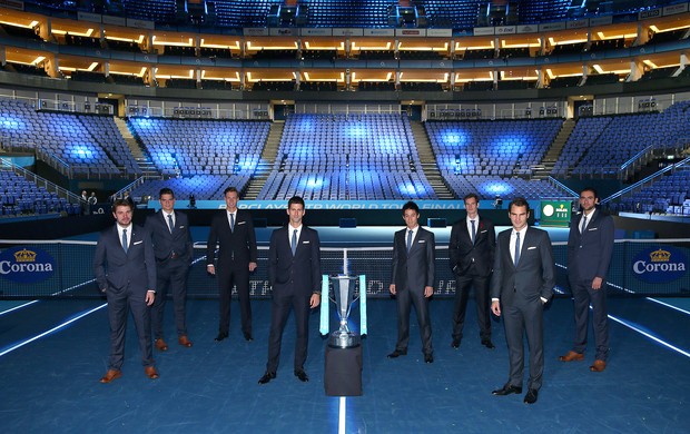  Tenis ATP World Tour Finals, Roger Federer, Stan Wawrinka, Andy Murray, Milos Raonic, Marin Cilic, Kei Nishikori and Novak Djokovic. (Foto: Getty Images)