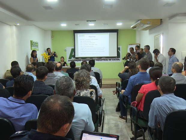 Reunião com secretário de Segurança Pública de RO (Foto: Rede Amazônica)