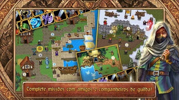 O visual simples deste MMORPG poupa a bateria do seu smartphone (Foto: Divulgação)