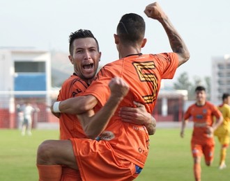 Meia Dias faz o gol da vitória sobre o Bebedouro (Foto: Celio Junior/Jogando Juntos)