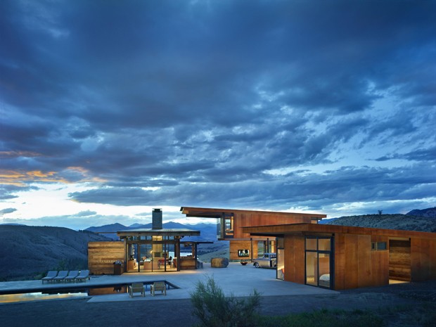 Studhorse Outlook. Methow Valley, Winthrop, Washington.Client: Olson Kundig Architects.© Copyright 2012 Benjamin Benschneider All Rights Reserved. Usage may be arranged by contacting Benjamin Benschneider Photography. Email: bbenschneider@comcast.net or (Foto: OK/Divulgação)