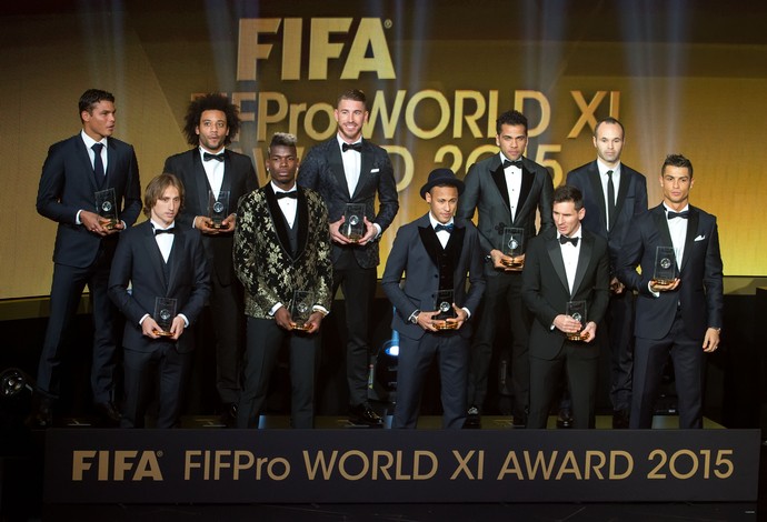 Seleção da Fifa 2015 (Foto: Philipp Schmidli/Getty Images)