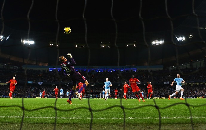 Mignolet sofre gol frango, Manchester City x Liverpool (Foto: Getty Images)