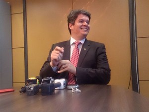 Secretário de Mobilidade do DF, Carlos Henrique Tomé, em entrevista nesta quarta (15) (Foto: Mateus Rodrigues/G1)