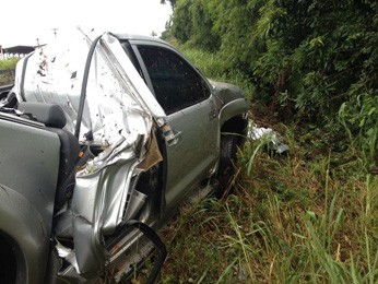 Três dos cinco passageiros faleceram no acidente. (Foto: Kety Marinho / TV Globo)