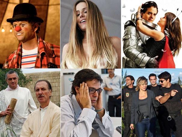 Cinema 2013 tem: 'O Palhaço'; 'Cilada.com'; 'Bruna Surfistinha'; 'Nosso Lar'; 'Homem do Futuro'; 'Assalto ao Banco Central'  (Foto: Divulgação/reprodução)