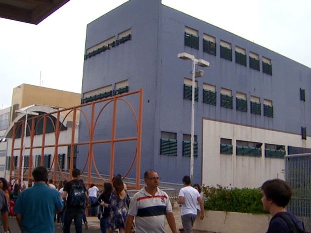 Unidade da Unip em Campinas que recebeu provas da Fuvest (Foto: Reprodução EPTV)