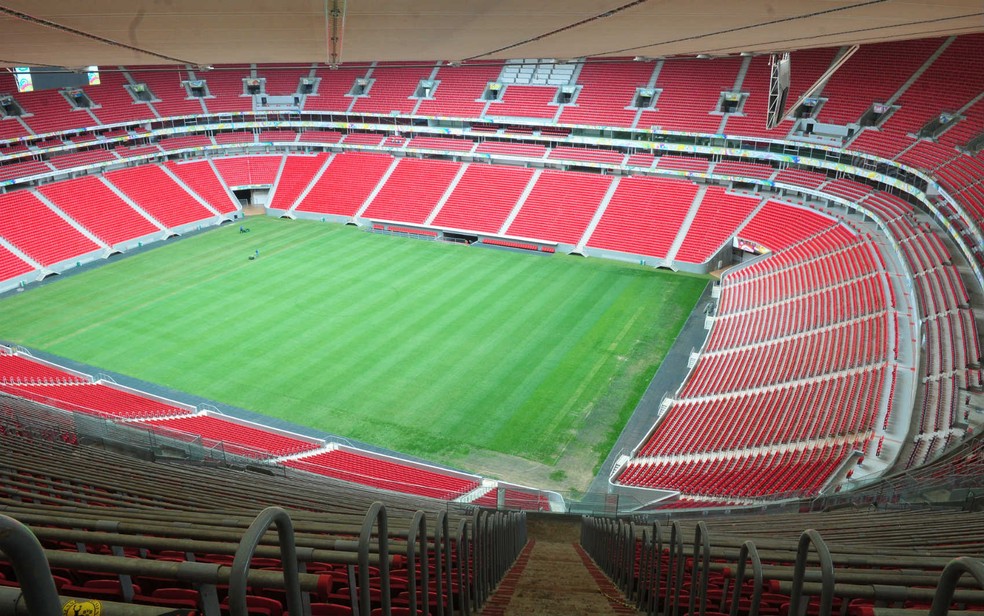 Vista interna do estádio Mané Garrincha, em Brasília (Foto: Tony Winston/GDF)