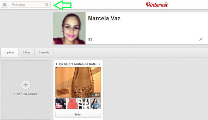 Pesquisa por pins no Pinteres (Reprodução/ Marcela Vaz) (Foto: Pinterest) Pesquisa por pins no Pinteres (Reprodução/ Marcela Vaz) (Foto: Pinterest)