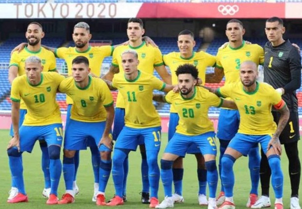 Jogadores que representaram o Brasil nos últimos Jogos Olímpicos, em Tóquio, em 2021. (Foto: AFP (via BBC))