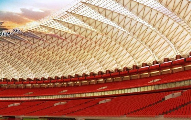 Projeto da nova cobertura do Beira-Rio (Foto: Inter / DVG)