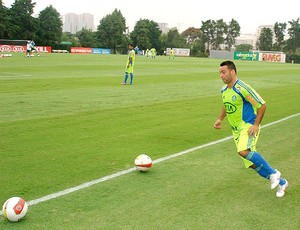 Daniel Carvalho no treino do Palmeiras (Foto: Rodrigo Faber / Globoesporte.com)