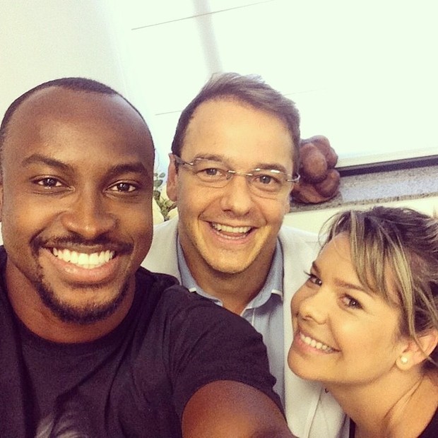 Thiaguinho e Fernanda Souza com Rogério Padovan (Foto: Instagram / Reprodução)