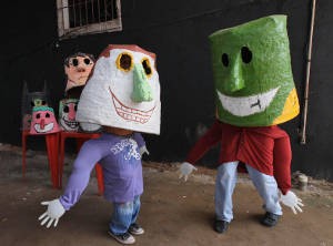 Bloco dos Cabeçudos, em 2012. (Foto: Rodolfo Oliveira/Agência Pará)