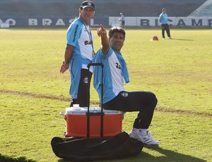 Renato no treino do Grêmio (Foto: Lucas Uebel/Divulgação, Grêmio)